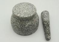 Almofariz e pilão de pedra natural, almofariz do granito da erva e pilão contínuos