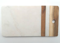 Placas de corte de madeira personalizadas da acácia de mármore retangular de pedra de Placemats