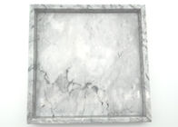 Branco quadrado decorativo da bandeja do serviço com o resistente de umidade durável da veia