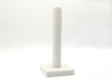 Suporte de pedra branco de toalha de papel, base quadrada de mármore do suporte de toalha de papel